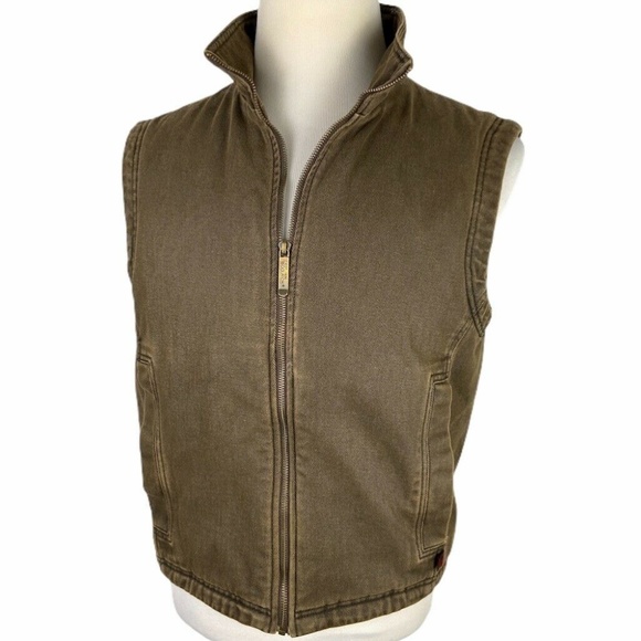 Woolrich Other - Woolrich Denim Fleece Lined Vest Mens Medium Brown